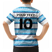 Argentina Rugby Custom Kid Hawaiian Shirt Pumas Stripes Style