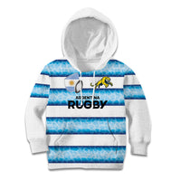 Argentina Rugby Custom Kid Hoodie Pumas Stripes Style