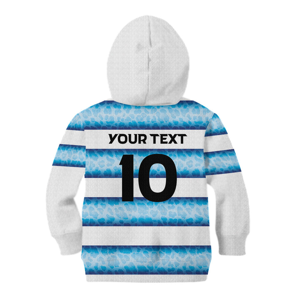 Argentina Rugby Custom Kid Hoodie Pumas Stripes Style