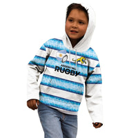 Argentina Rugby Custom Kid Hoodie Pumas Stripes Style