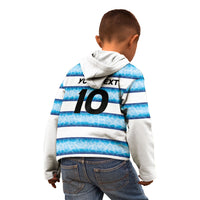 Argentina Rugby Custom Kid Hoodie Pumas Stripes Style
