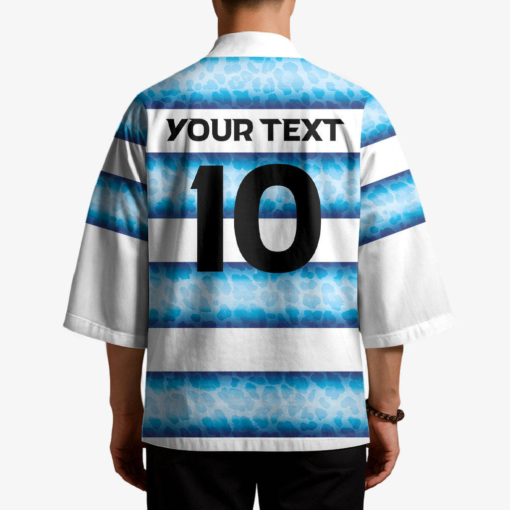 Argentina Rugby Custom Kimono Pumas Stripes Style