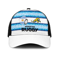 Argentina Rugby Mesh Trucker Cap Pumas Stripes Style