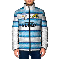 Argentina Rugby Custom Padded Jacket Pumas Stripes Style