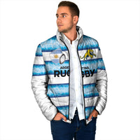Argentina Rugby Custom Padded Jacket Pumas Stripes Style