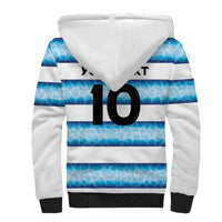 Argentina Rugby Custom Sherpa Hoodie Pumas Stripes Style