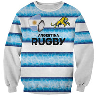 Argentina Rugby Custom Sweatshirt Pumas Stripes Style