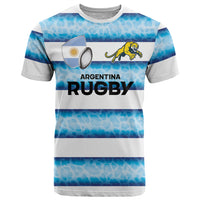 Argentina Rugby Custom T Shirt Pumas Stripes Style