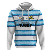 Argentina Rugby Custom Zip Hoodie Pumas Stripes Style