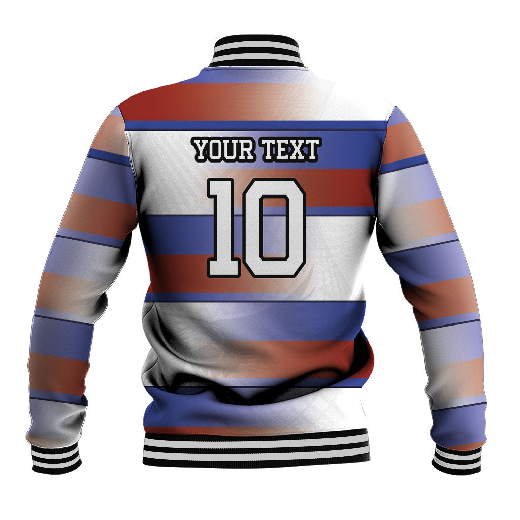 America Rugby Custom Baseball Jacket USA Falcons Stripes Style