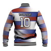 America Rugby Custom Baseball Jacket USA Falcons Stripes Style