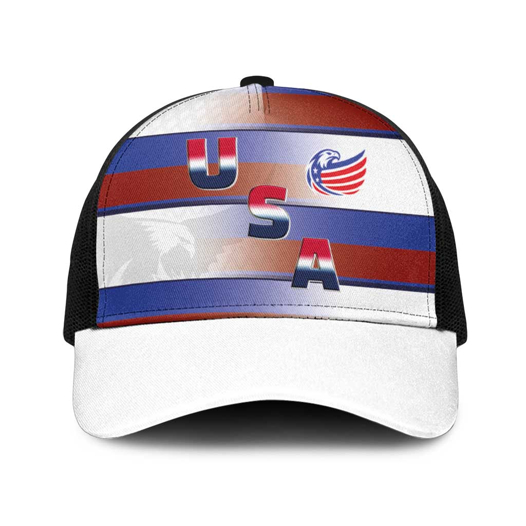 America Rugby Baseball Net Cap USA Falcons Stripes Style