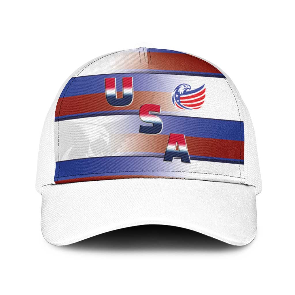 America Rugby Baseball Net Cap USA Falcons Stripes Style