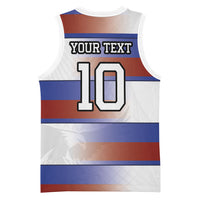 America Rugby Custom Basketball Jersey USA Falcons Stripes Style