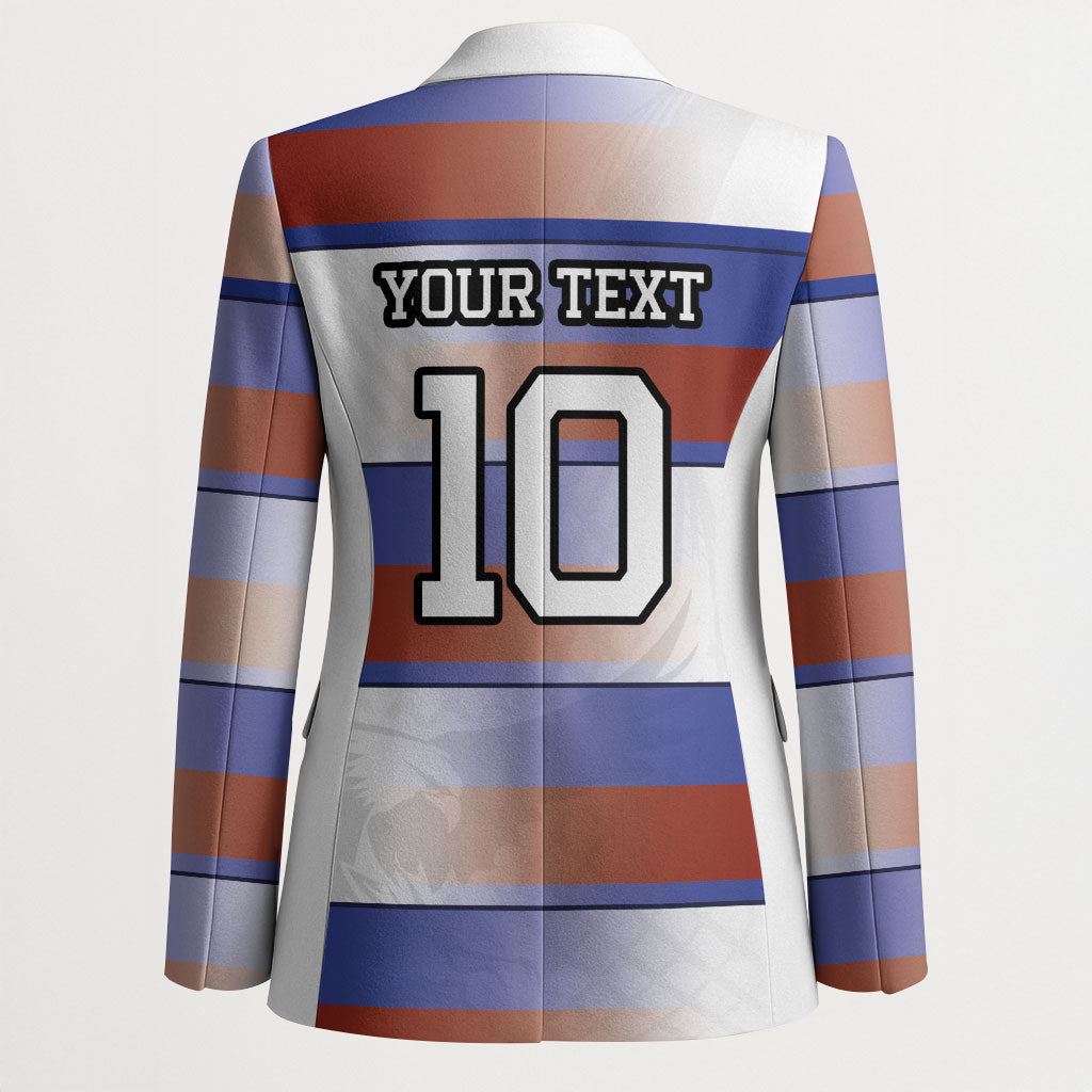 America Rugby Custom Blazer USA Falcons Stripes Style