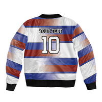 America Rugby Custom Bomber Jacket USA Falcons Stripes Style