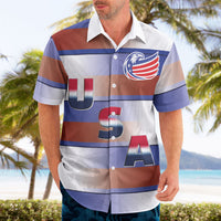 America Rugby Custom Hawaiian Shirt USA Falcons Stripes Style