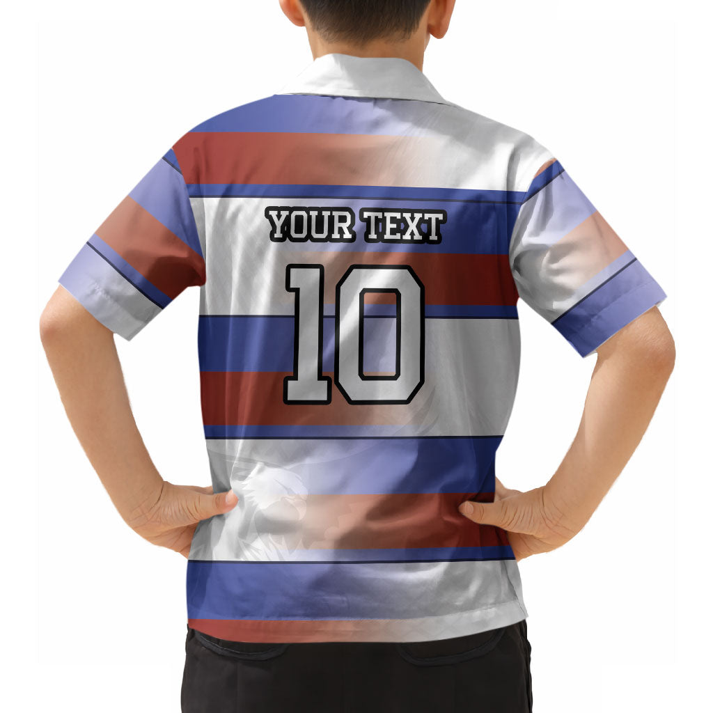 America Rugby Custom Hawaiian Shirt USA Falcons Stripes Style