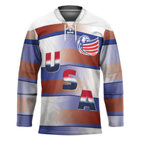 America Rugby Custom Hockey Jersey USA Falcons Stripes Style