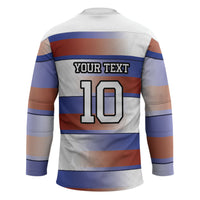 America Rugby Custom Hockey Jersey USA Falcons Stripes Style