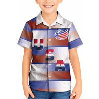 America Rugby Custom Kid Hawaiian Shirt USA Falcons Stripes Style