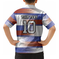 America Rugby Custom Kid Hawaiian Shirt USA Falcons Stripes Style