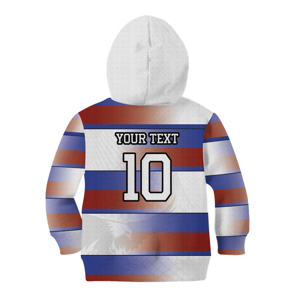 America Rugby Custom Kid Hoodie USA Falcons Stripes Style