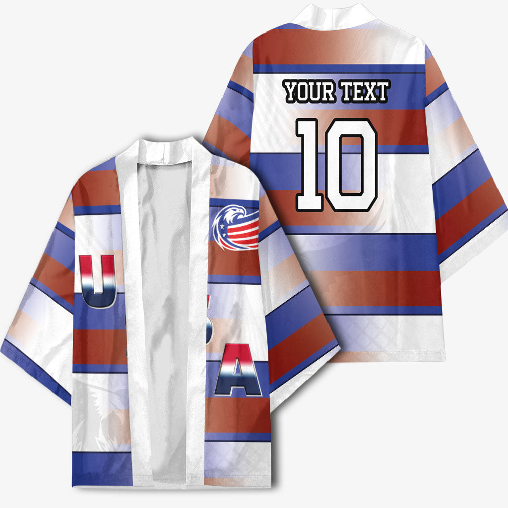 America Rugby Custom Kimono USA Falcons Stripes Style