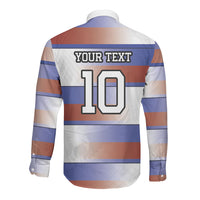 America Rugby Custom Long Sleeve Button Shirt USA Falcons Stripes Style