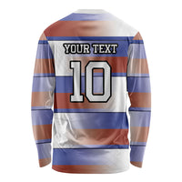 America Rugby Custom Long Sleeve Shirt USA Falcons Stripes Style