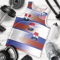 America Rugby Custom Men Tank Top USA Falcons Stripes Style