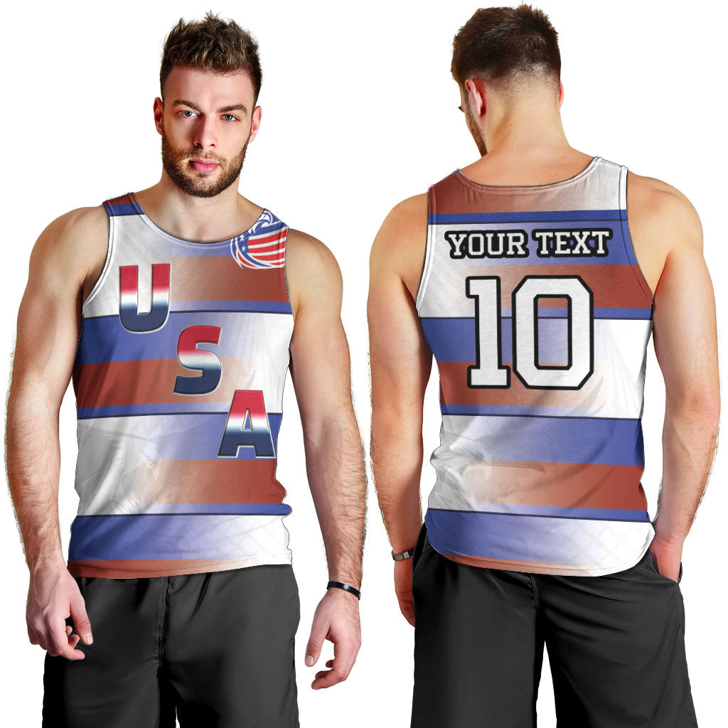 America Rugby Custom Men Tank Top USA Falcons Stripes Style