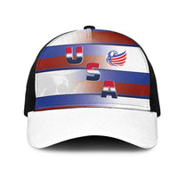 America Rugby Mesh Trucker Cap USA Falcons Stripes Style