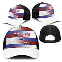 America Rugby Mesh Trucker Cap USA Falcons Stripes Style