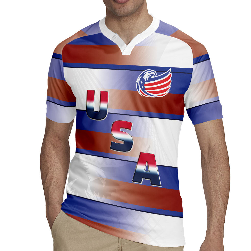 America Rugby Custom Rugby Jersey USA Falcons Stripes Style