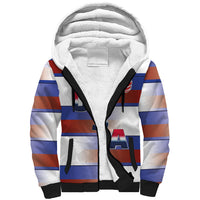 America Rugby Custom Sherpa Hoodie USA Falcons Stripes Style