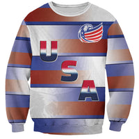 America Rugby Custom Sweatshirt USA Falcons Stripes Style