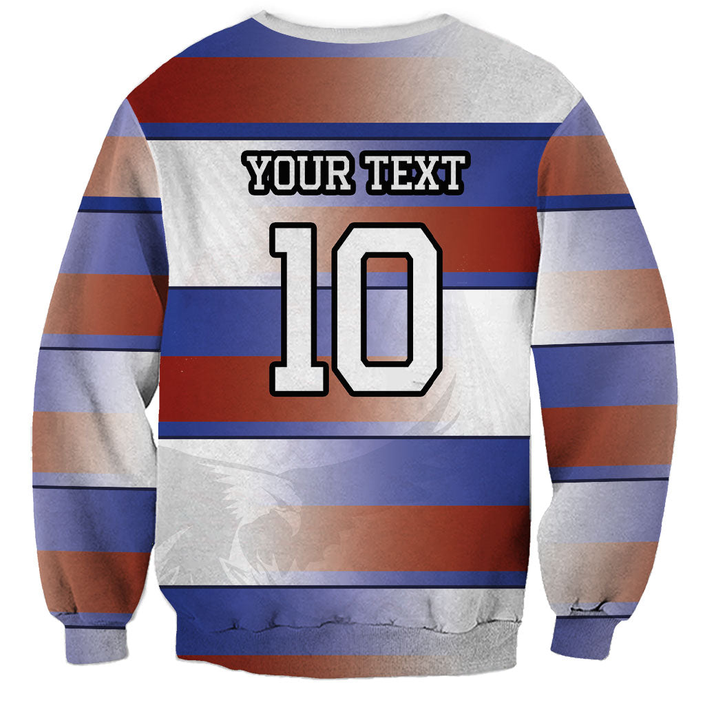 America Rugby Custom Sweatshirt USA Falcons Stripes Style