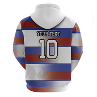 America Rugby Custom Zip Hoodie USA Falcons Stripes Style