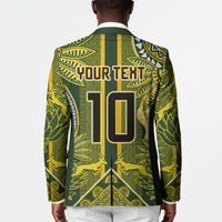 South Africa Rugby Custom Blazer Springbok with King Protea Inspired by African Heritage