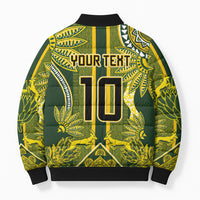 South Africa Rugby Custom Bomber Puffer Jacket Springbok with King Protea Inspired by African Heritage