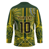 South Africa Rugby Custom Hockey Jersey Springbok with King Protea Inspired by African Heritage