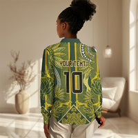 South Africa Rugby Custom Women Casual Shirt Springbok with King Protea Inspired by African Heritage