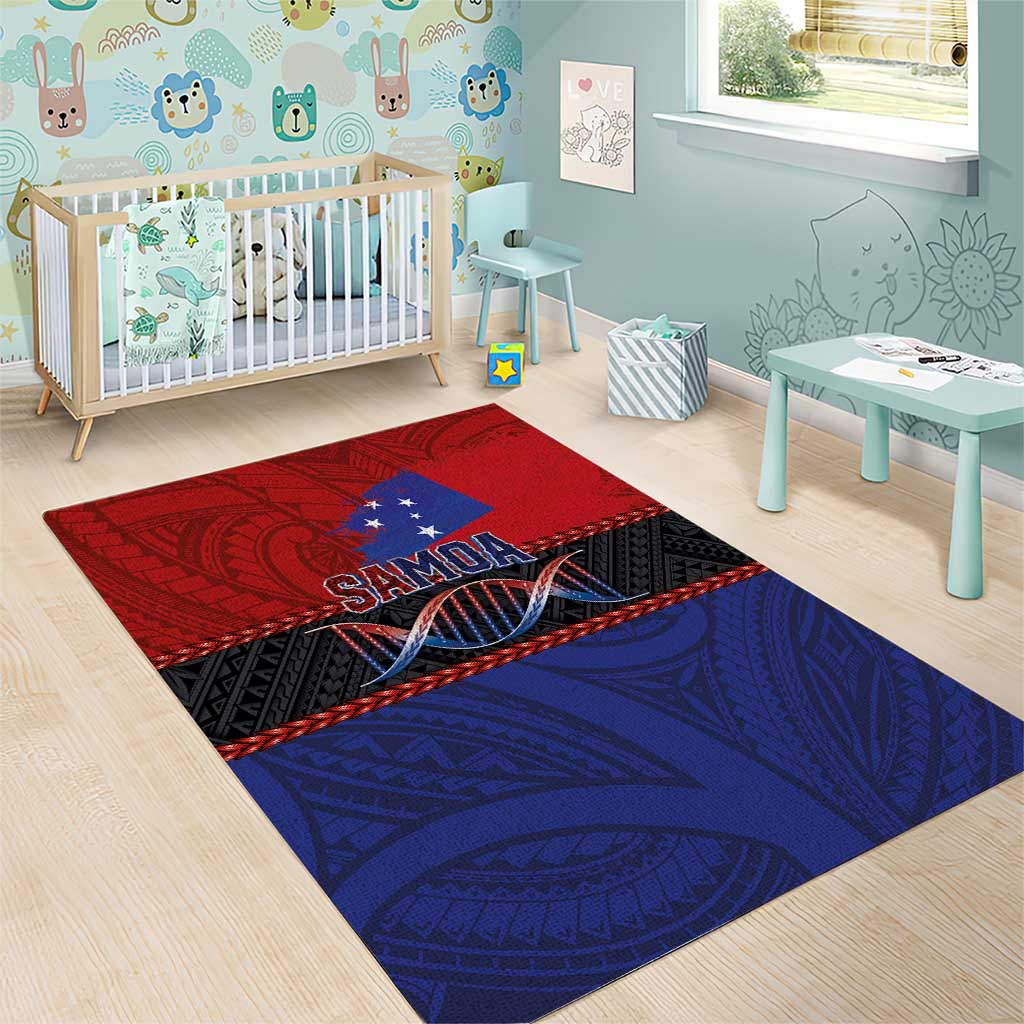 Samoan DNA-Proud of Samoa Area Rug Polynesian Patterns - Wonder Print Shop