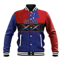 Personalised Samoan DNA-Proud of Samoa Baseball Jacket Polynesian Patterns - Wonder Print Shop
