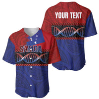 Personalised Samoan DNA-Proud of Samoa Baseball Jersey Polynesian Patterns - Wonder Print Shop