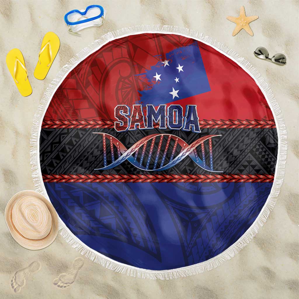 Samoan DNA-Proud of Samoa Beach Blanket Polynesian Patterns - Wonder Print Shop