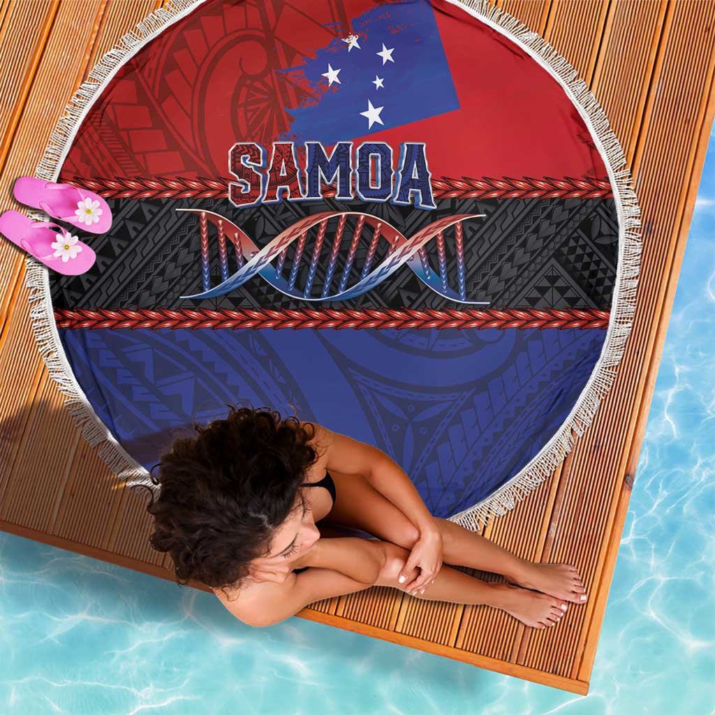 Samoan DNA-Proud of Samoa Beach Blanket Polynesian Patterns - Wonder Print Shop