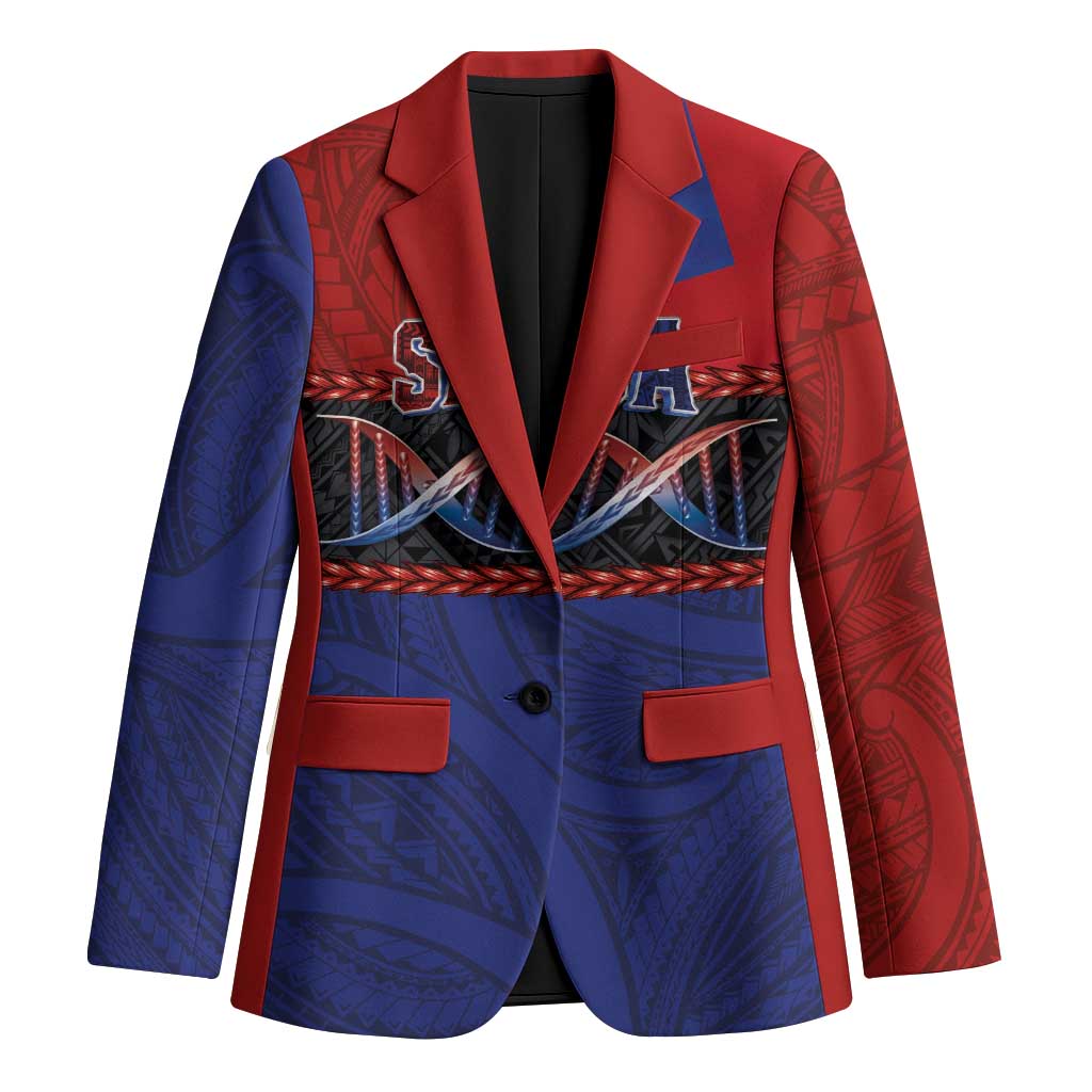 Personalised Samoan DNA-Proud of Samoa Blazer Polynesian Patterns - Wonder Print Shop