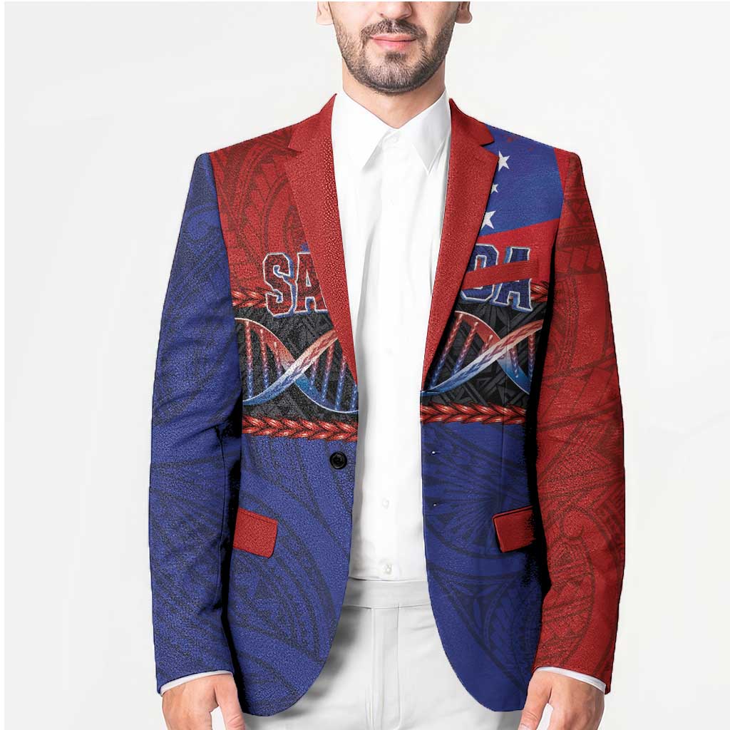 Personalised Samoan DNA-Proud of Samoa Blazer Polynesian Patterns - Wonder Print Shop
